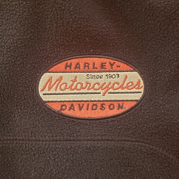 Harley Davidson Motorcycles women's fleece zip-up jacket, size XL - Picture 2 of 7